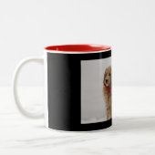 Goldendoodle-Tasse Zweifarbige Tasse (Links)
