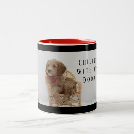Goldendoodle-Tasse Zweifarbige Tasse (Mittel)