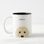Goldendoodle-Tasse Zweifarbige Tasse (Links)