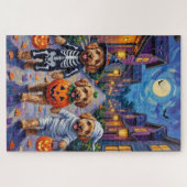 Goldendoodle-Trick-oder-Treating Halloween-Kostüme Puzzle (Horizontal)