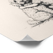 Goldendoodle und Junge Poster (Ecke)