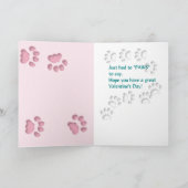 Goldendoodle-Valentinstag Feiertagskarte (Innenseite)