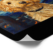 Goldendoodle Van Gogh Starry Night Poster (Ecke)
