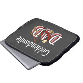 Goldendoodle-Vater Laptopschutzhülle (Vorne Knopf)