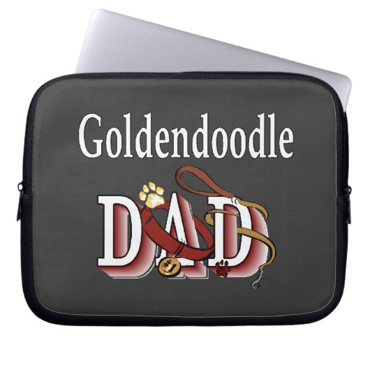 Goldendoodle-Vater Laptopschutzhülle (Vorderseite)