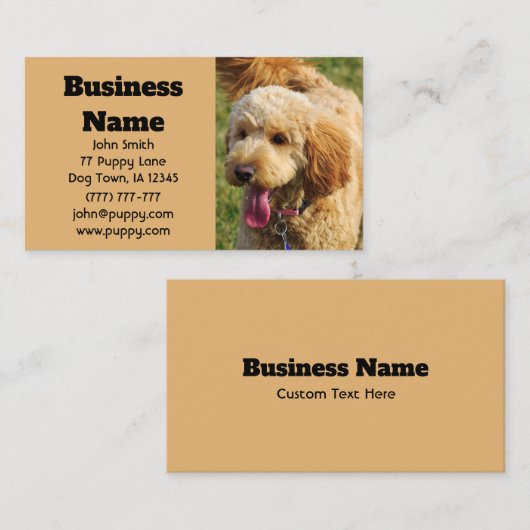 Goldendoodle Visitenkarte (Vorne/Hinten)
