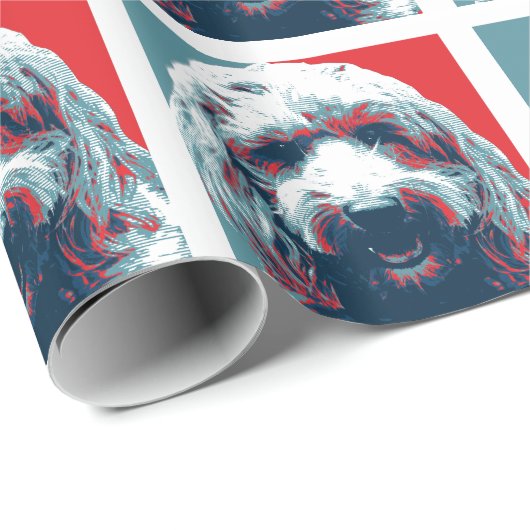 GOLDENDOODLE von Hope Hogs Geschenkpapier (Rolleneckpunkt)