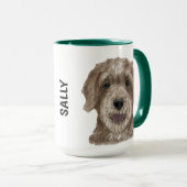 Goldendoodle Wasserfarbe Persönliche Umarmung Tasse (VorderseiteRechts)
