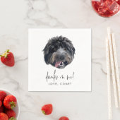 Goldendoodle Wedding Party Custom Cocktail Napkins Serviette (Beispiel)