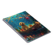 Goldendoodle Weihnachten Feierliche Reise Notizblock (Rechte Seite)