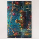 Goldendoodle Weihnachten Feierliche Reise Puzzle (Vertikal)