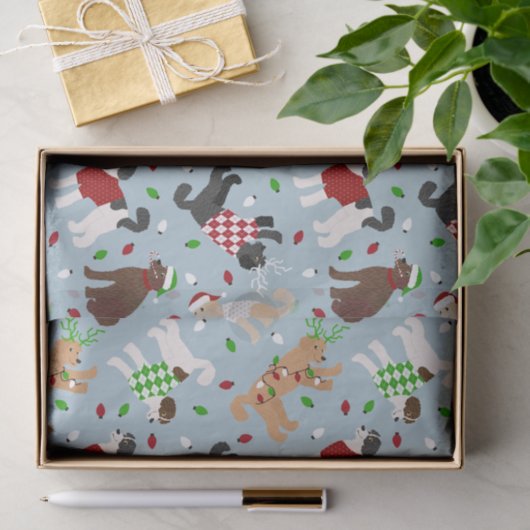 Goldendoodle Weihnachten Labradoodle Tissue Seidenpapier (Geschenk)