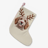 Goldendoodle Weihnachten Lover Hund Mama Geschenk Kleiner Weihnachtsstrumpf (Vorderansicht (hängend))