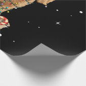 Goldendoodle Weihnachten Weihnachtsfeiertag Hund L Geschenkpapier (Ecke)