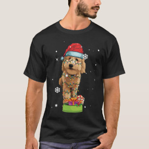 Goldendoodle Weihnachten Weihnachtsfeiertag Hund L T-Shirt