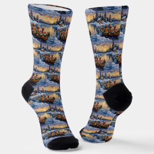 Goldendoodle Weihnachtsboot Urlaub Socken