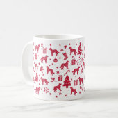 Goldendoodle Weihnachtsdesign Kaffeetasse (Vorderseite Links)