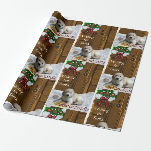 Goldendoodle Weihnachtsgeschenke Geschenkpapier (Ungerollt)