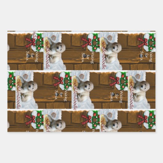 Goldendoodle Weihnachtsgeschenke Geschenkpapier Set (Vorderseite 2)