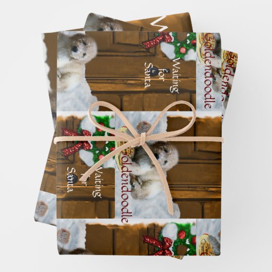 Goldendoodle Weihnachtsgeschenke Geschenkpapier Set (Beispiel)