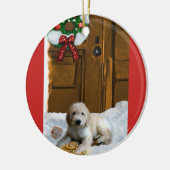 Goldendoodle Weihnachtsgeschenke Ornament (Links)