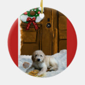 Goldendoodle Weihnachtsgeschenke Ornament (Hinten)