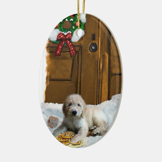 Goldendoodle Weihnachtsgeschenke Ornament (Links)