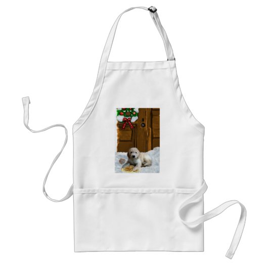 Goldendoodle Weihnachtsgeschenke Schürze (Vorne)
