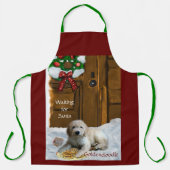 Goldendoodle Weihnachtsgeschenke Schürze (Vorderseite)