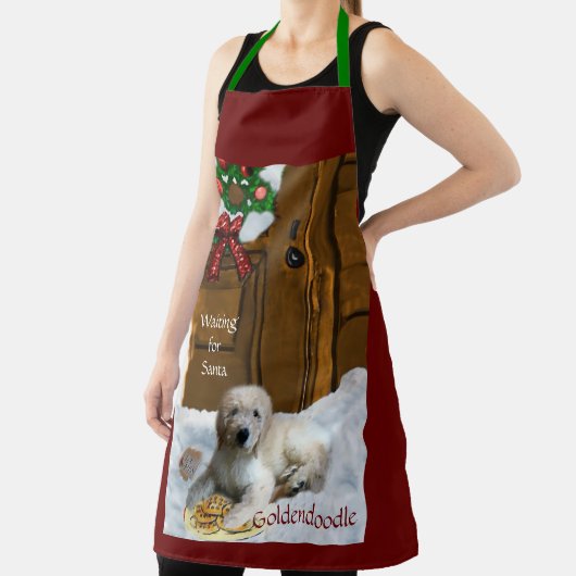 Goldendoodle Weihnachtsgeschenke Schürze (InSitu)