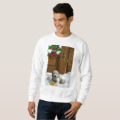 Goldendoodle Weihnachtsgeschenke Sweatshirt (Vorne ganz)