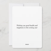 Goldendoodle Weihnachtskarte Feiertagskarte (Rückseite)