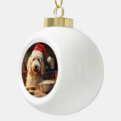 Goldendoodle Weihnachtskekse Urlaub Keramik Kugel-Ornament (Rechts)