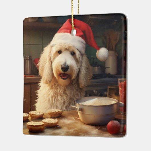 Goldendoodle Weihnachtskekse Urlaub Keramikornament (Links)