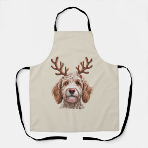 Goldendoodle-Weihnachtsliebhaber-Hunde-Mama-Gesche Schürze
