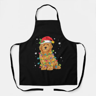Goldendoodle Weihnachtsweihnachtsweihe Weihnachtsm Schürze