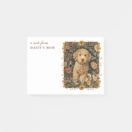 Goldendoodle-Welpe für Doodle-Mama oder -Papa Post-it Klebezettel (Vorderseite)