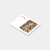 Goldendoodle-Welpe für Doodle-Mama oder -Papa Post-it Klebezettel (angewinkelt)