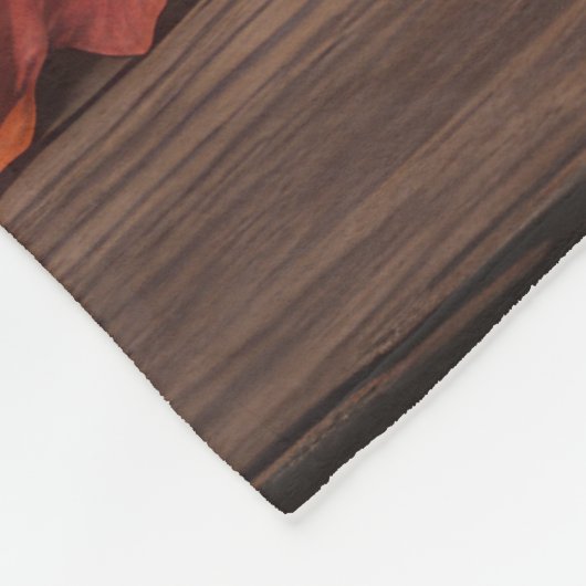 Goldendoodle Welpe Herbst Kürbis Fleecedecke (Ecke)