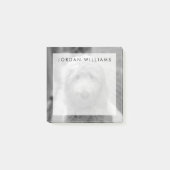 Goldendoodle-Welpe im Garten Post-it Klebezettel (Vorderseite)