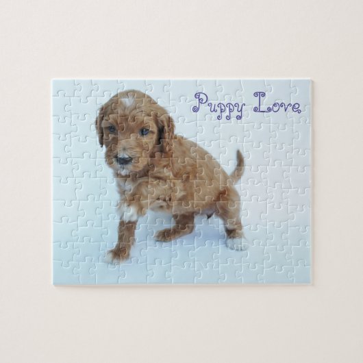 Goldendoodle Welpen-Puzzle Puzzle (Horizontal)