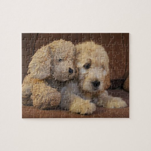 Goldendoodle Welpen-Puzzlespiel Puzzle (Horizontal)