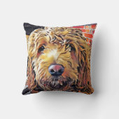 Goldendoodle Welpenkissen Kissen (Rückseite)