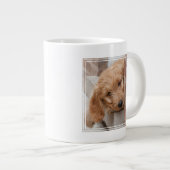 Goldendoodle-Welpenpfanne Jumbo-Tasse (Vorderseite Rechts)