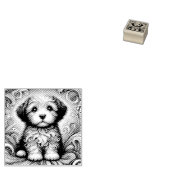 Goldendoodle-Welpenspass Gummistempel (Stempel)