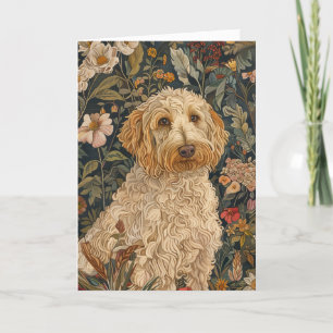 Goldendoodle William Morris Stil Floral Danke