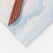 Goldendoodle Winter Wunderland Weihnachtsfreuden Fleecedecke (Ecke)