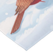 Goldendoodle Winter Wunderland Weihnachtsfreuden Tischdecke (Schrägansicht)