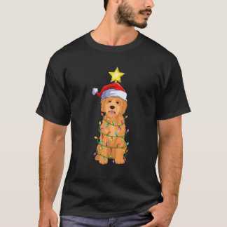 Goldendoodle Xmas Leuchtturm T-Shirt