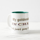 goldendoodle zweifarbige tasse (Vorderseite Links)